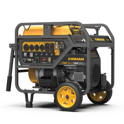 FIRMAN® Gas Portable Generator 15000W Electric Start 120/240V with CO Alert #P12002
