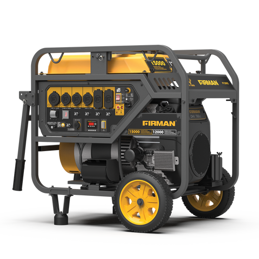 FIRMAN® Gas Portable Generator 15000W Electric Start 120/240V with CO Alert #P12002