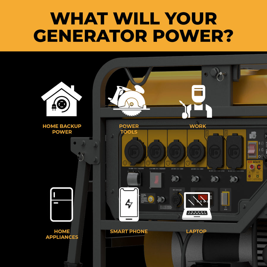 FIRMAN® Gas Portable Generator 15000W Electric Start 120/240V with CO Alert #P12002