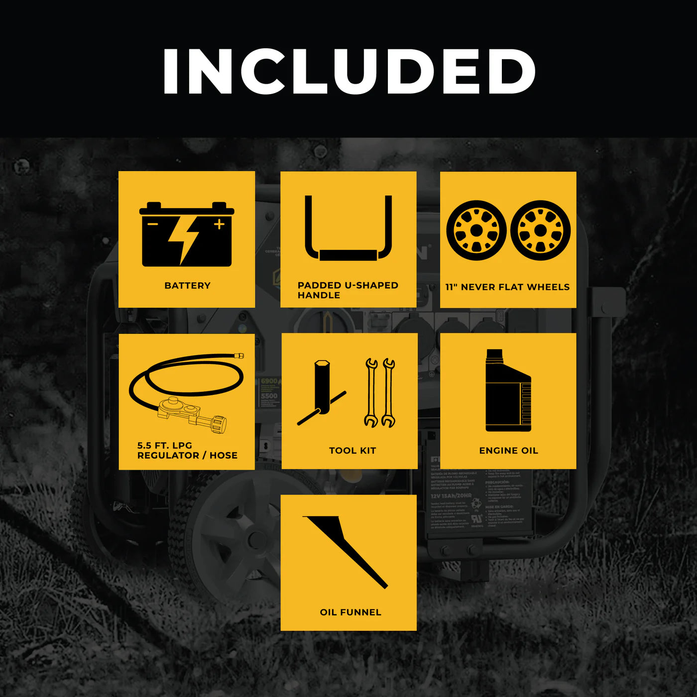 FIRMAN® Tri Fuel Portable Generator 9400W Electric Start 120/240V with CO Alert #T07573