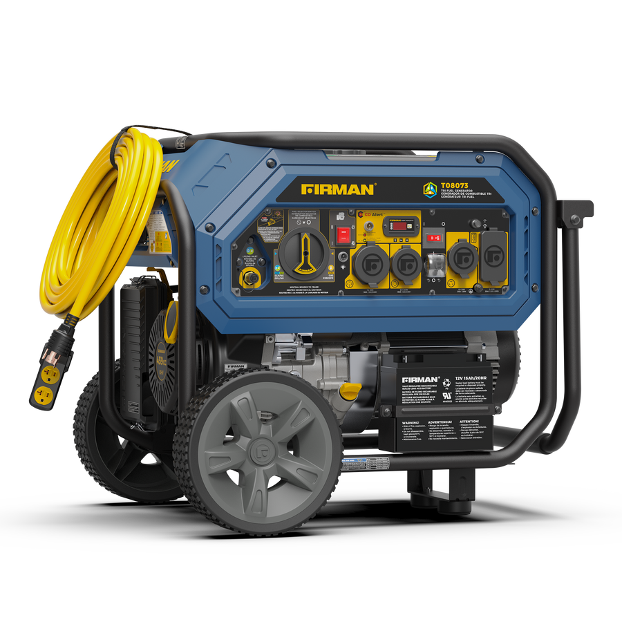 FIRMAN® Tri Fuel  Portable Generator 10000/8000W Electric Start With CO Alert #T08073