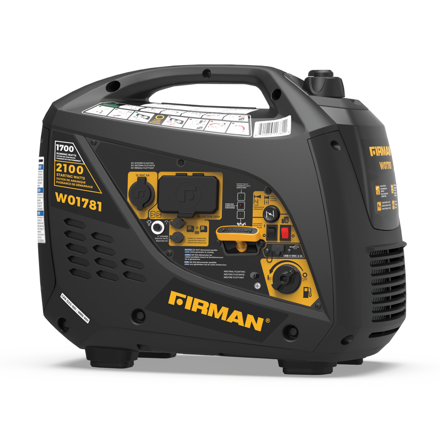 FIRMAN® Inverter Portable Generator 2100W Recoil Start #W01781