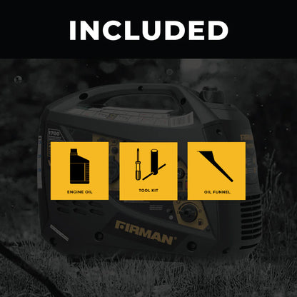 FIRMAN® Inverter Portable Generator 2100W Recoil Start #W01784