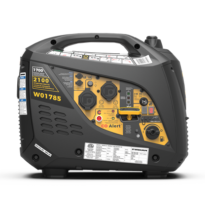FIRMAN® Inverter Portable Generator 2100W Recoil Start with CO Alert #W01785