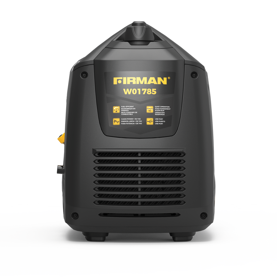 FIRMAN® Inverter Portable Generator 2100W Recoil Start with CO Alert #W01785