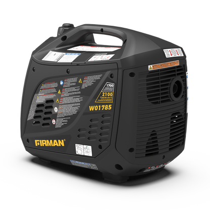FIRMAN® Inverter Portable Generator 2100W Recoil Start with CO Alert #W01785