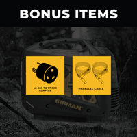FIRMAN® Inverter Portable Generator 2100W Recoil Start with CO Alert #W01785