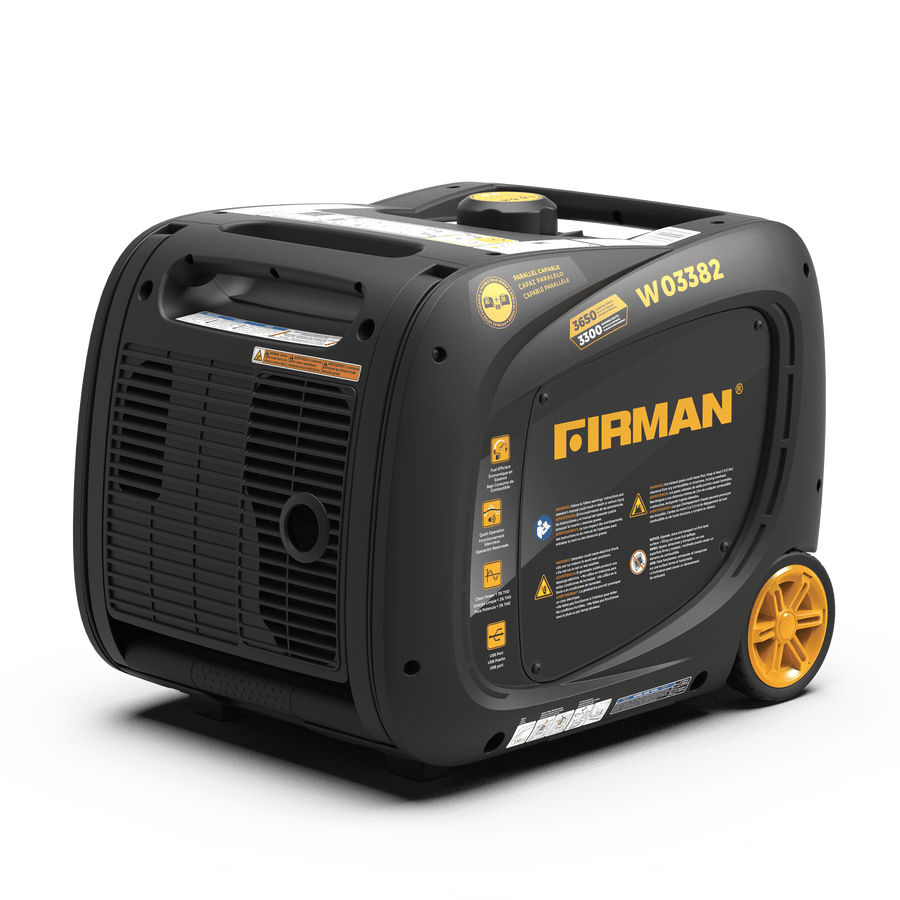 FIRMAN® Gas Inverter Portable Generator 3650W Electric Start #W03382