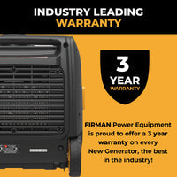 FIRMAN® Inverter Portable Generator 3650W With CO Alert #W03385