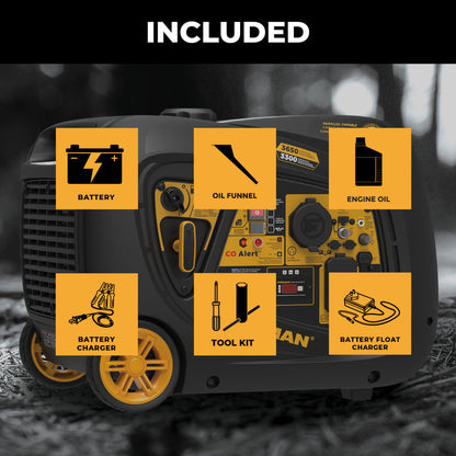 FIRMAN® Inverter Portable Generator 3650W With CO Alert #W03385