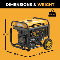 FIRMAN® Inverter Open Frame Portable Generator 4500W Recoil Start with CO Alert #W03661OF
