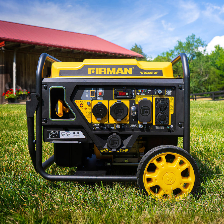 FIRMAN® Inverter Open Frame Portable Generator 4500W Recoil Start with CO Alert #W03661OF