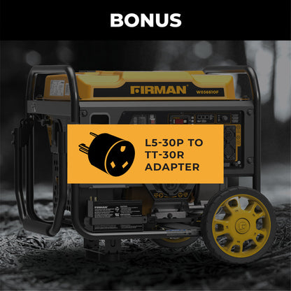 FIRMAN® Inverter Open Frame Portable Generator 4500W Recoil Start with CO Alert #W03661OF