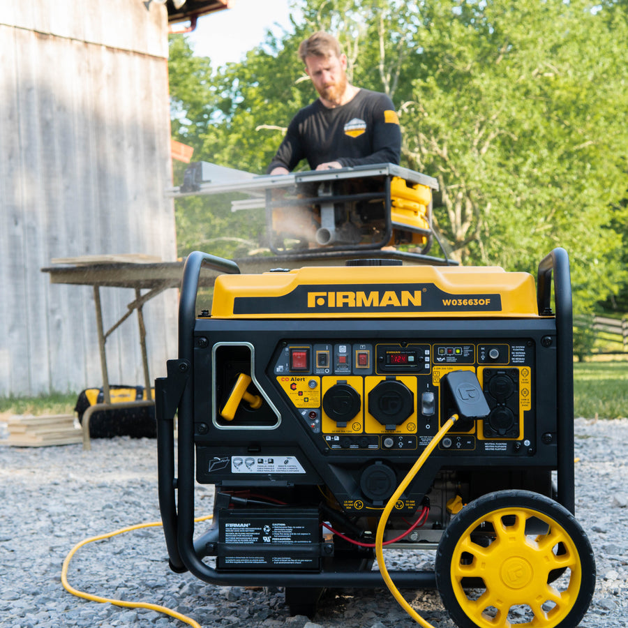 FIRMAN® Inverter Open Frame Portable Generator 4500W Remote Start with CO Alert #W03663OF