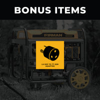 FIRMAN® Inverter Open Frame Portable Generator 4500W Remote Start with CO Alert #W03663OF