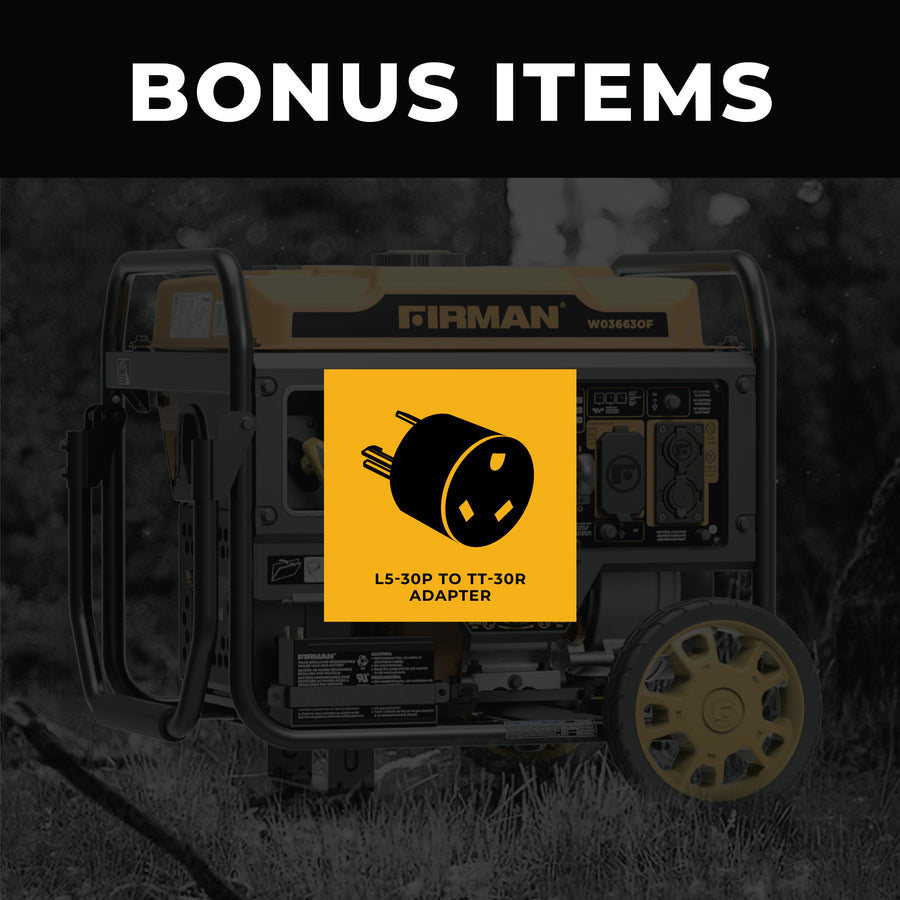 FIRMAN® Inverter Open Frame Portable Generator 4500W Remote Start with CO Alert #W03663OF