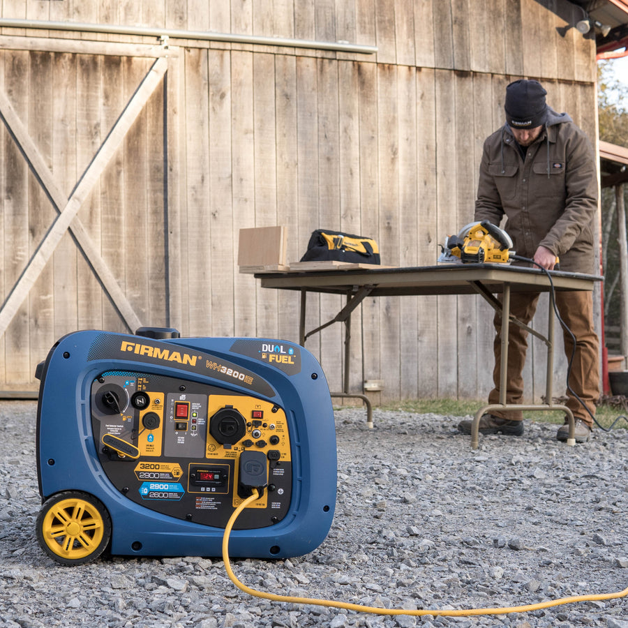 FIRMAN® Dual Fuel Inverter Portable Generator 3200W Electric Start #WH02942