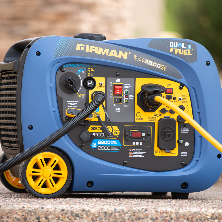 FIRMAN® Dual Fuel Inverter Portable Generator 3200W Electric Start #WH02942