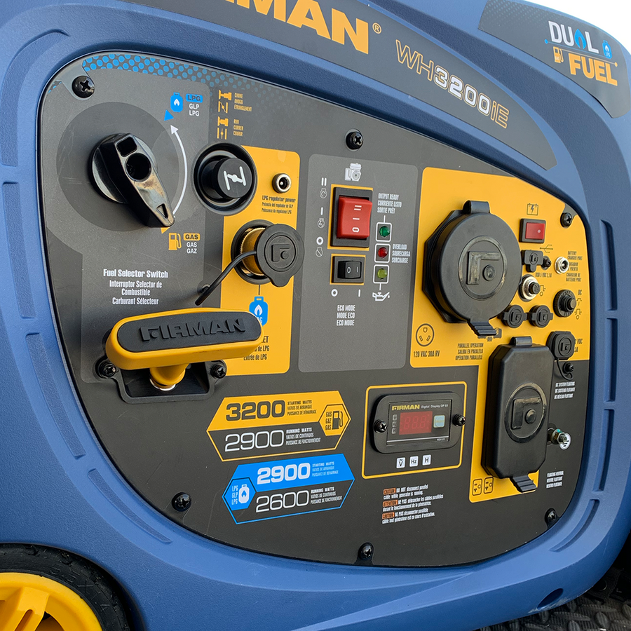 FIRMAN® Dual Fuel Inverter Portable Generator 3200W Electric Start #WH02942