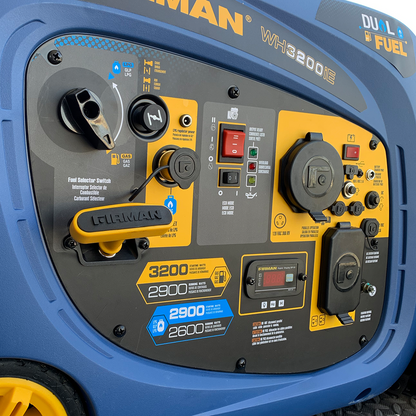 FIRMAN® Dual Fuel Inverter Portable Generator 3200W Electric Start #WH02942