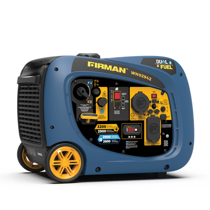 FIRMAN® Dual Fuel Inverter Portable Generator 3200W Electric Start #WH02942