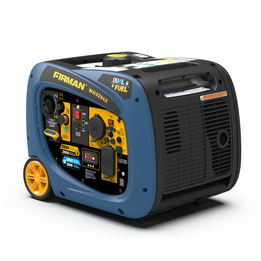 FIRMAN® Dual Fuel Inverter Portable Generator 3200W Electric Start #WH02942