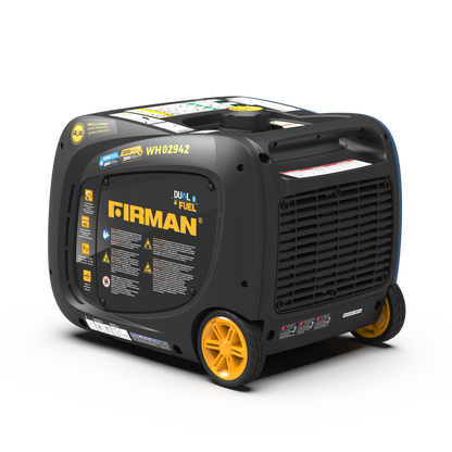 FIRMAN® Dual Fuel Inverter Portable Generator 3200W Electric Start #WH02942