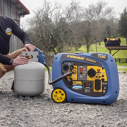 FIRMAN® Dual Fuel Inverter Portable Generator 4125W Electric Start #WH03344