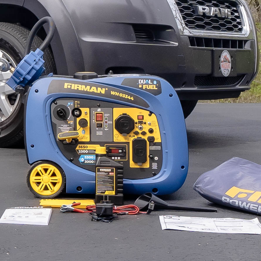 FIRMAN® Dual Fuel Inverter Portable Generator 4125W Electric Start #WH03344