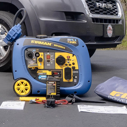FIRMAN® Dual Fuel Inverter Portable Generator 4125W Electric Start #WH03344