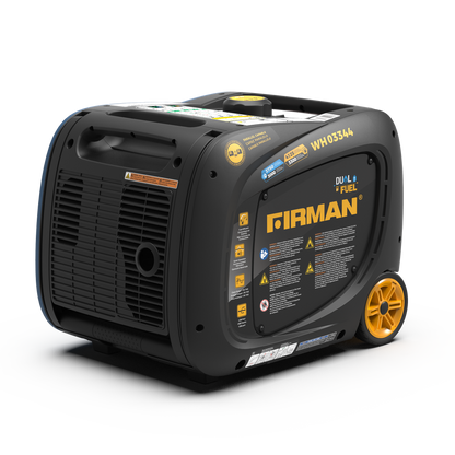 FIRMAN® Dual Fuel Inverter Portable Generator 4125W Electric Start #WH03344