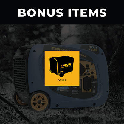 FIRMAN® Dual Fuel Inverter Portable Generator 4125W Electric Start #WH03344