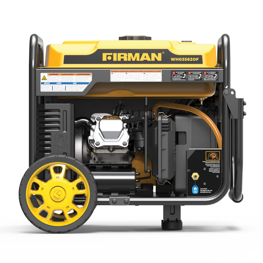 FIRMAN® Dual Fuel Open Frame Inverter 4400W Electric Start with CO Alert #WH03562OF
