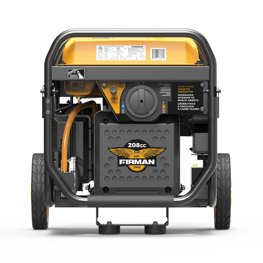 FIRMAN® Dual Fuel Open Frame Inverter 4400W Electric Start with CO Alert #WH03562OF