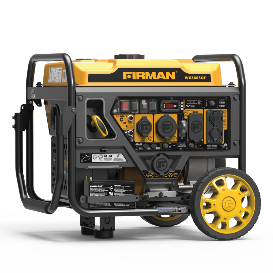 FIRMAN® Inverter Open Frame Portable Generator 4500W Remote Start with CO Alert #W03663OF
