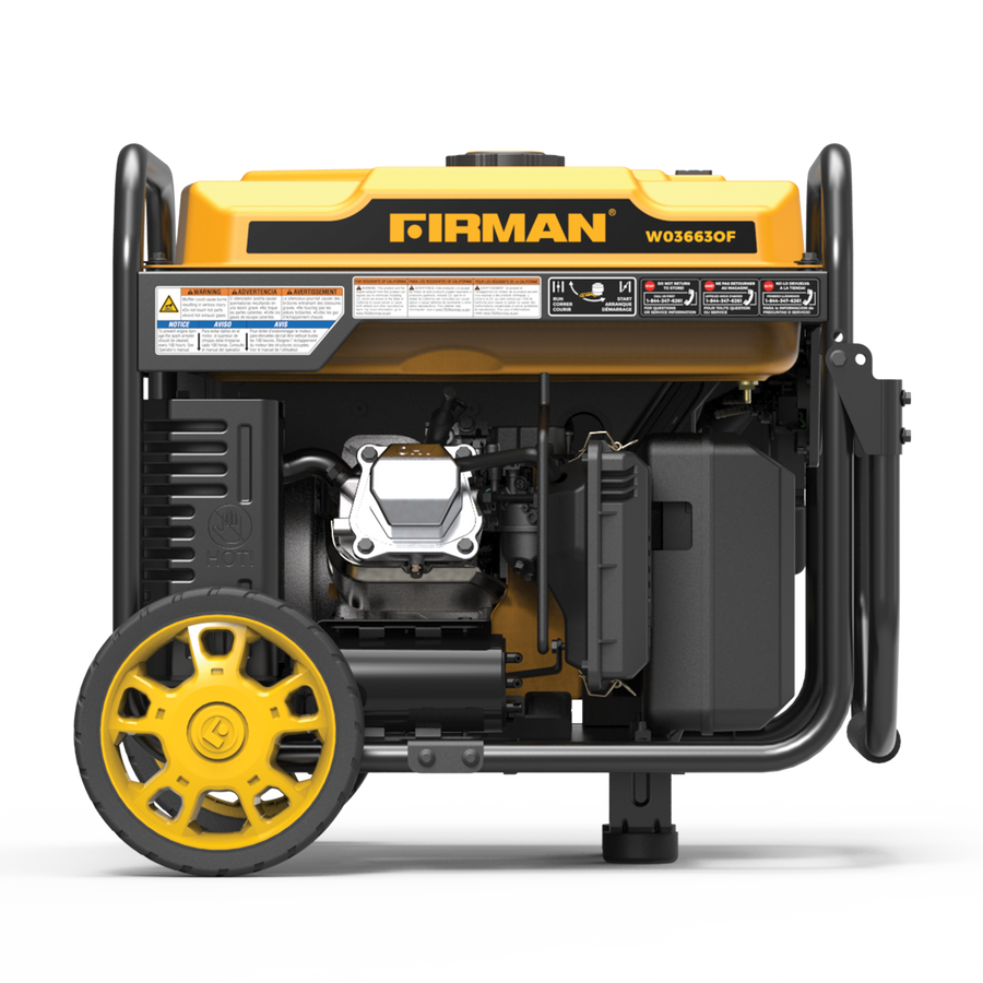 FIRMAN® Inverter Open Frame Portable Generator 4500W Remote Start with CO Alert #W03663OF