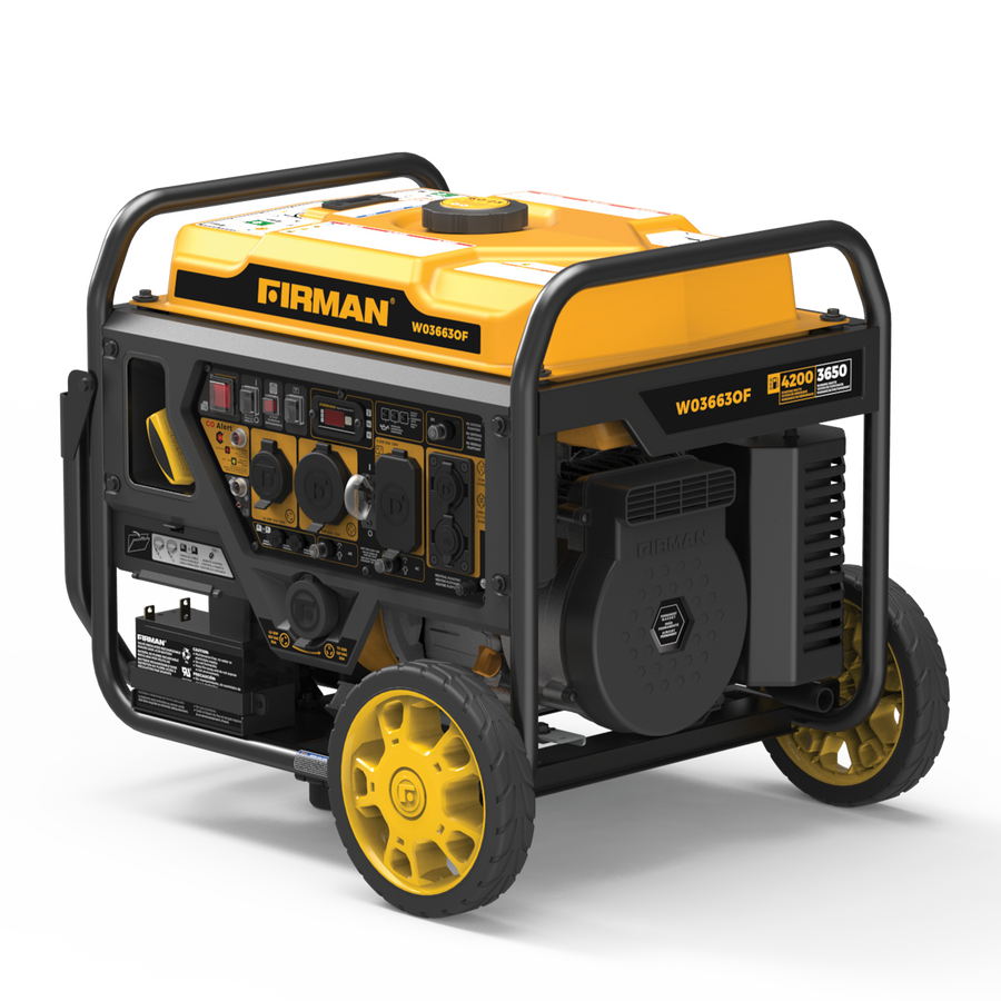 FIRMAN® Inverter Open Frame Portable Generator 4500W Remote Start with CO Alert #W03663OF