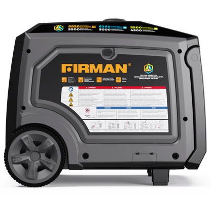 FIRMAN® Tri Fuel Inverter Portable Generator 6850W Electric Start With CO Alert #WT05571