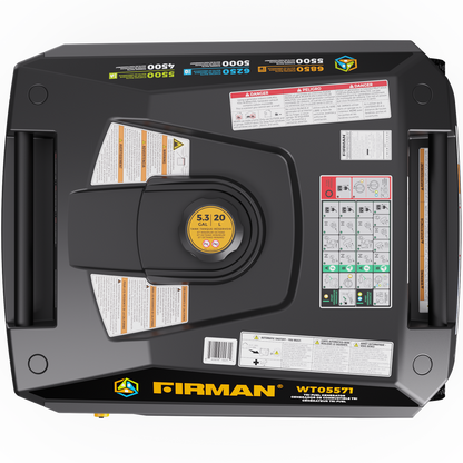 FIRMAN® Tri Fuel Inverter Portable Generator 6850W Electric Start With CO Alert #WT05571