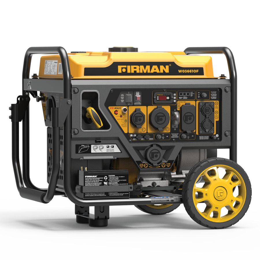 FIRMAN® Inverter Open Frame Portable Generator 4500W Recoil Start with CO Alert #W03661OF
